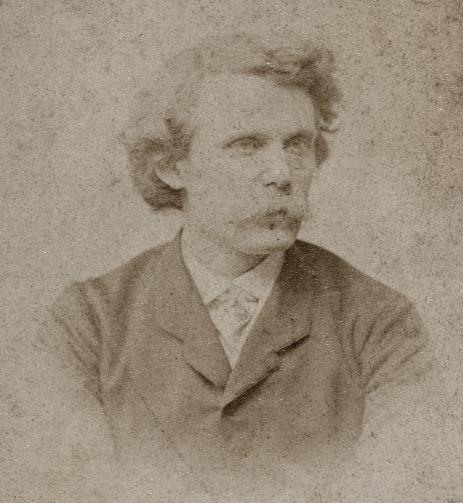 Daniel Dunglas Home in a close-up nineteenth-century studio portrait