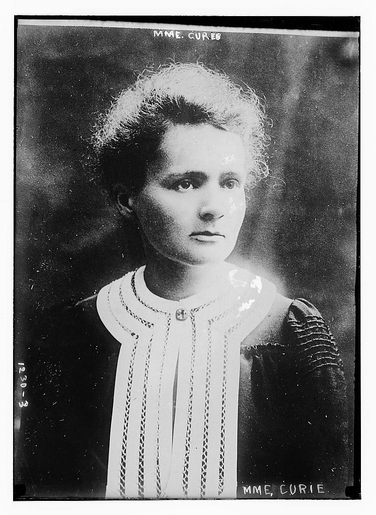 Marie Curie in a historical portrait