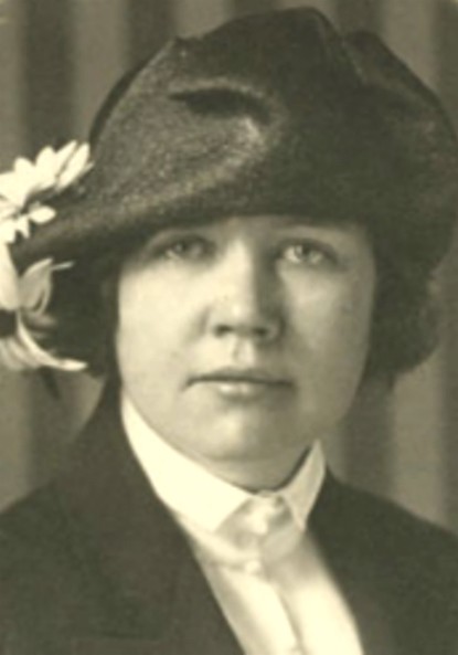 Black-and-white portrait of Rose Wilder Lane, Laura and Almanzo Wilder’s daughter.