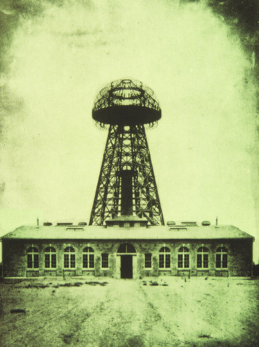 Wardenclyffe tower on Long Island in 1904